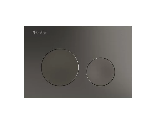Клавиша смыва Knotlor BIS102GM, вороненая сталь (серия 2)