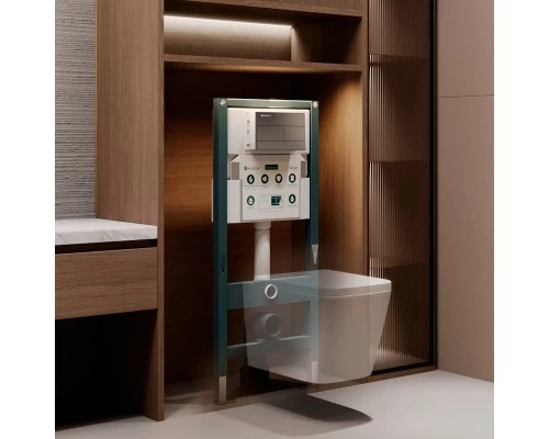 Инсталляция для подвесного унитаза Knotlor ISWC503FG, бирюзовый (серия 2)