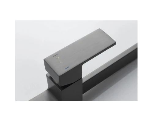 Смеситель для кухни Knotlor KN-21/GM, вороненая сталь