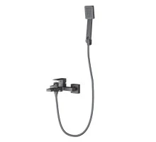 Смеситель для ванны Knotlor KN-22/GM, вороненая сталь