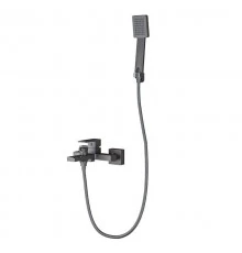 Смеситель для ванны Knotlor KN-22/GM, вороненая сталь