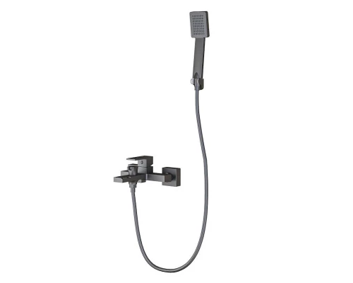Смеситель для ванны Knotlor KN-22/GM, вороненая сталь