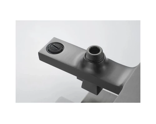 Смеситель для ванны Knotlor KN-22/GM, вороненая сталь