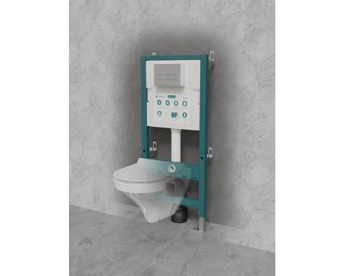 Инсталляция для подвесного унитаза Knotlor ISWC503FG, бирюзовый (серия 2)