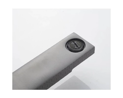 Cмеситель для раковины Knotlor KN-20/GMP, оружейная сталь