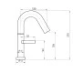 Cмеситель для раковины Knotlor SS-30/BL, черный