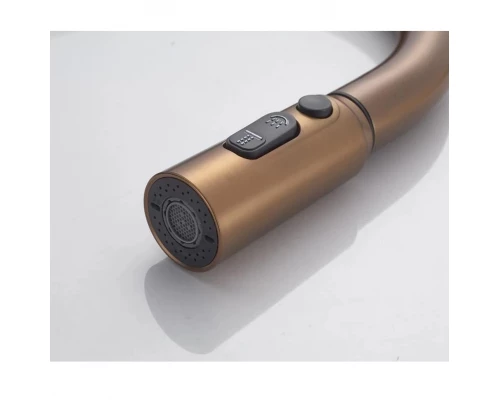 Смеситель для кухни с индикатором температуры Knotlor KN-100/RB, бронза