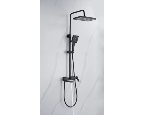 Душевая система Knotlor KN-23/BL, черный
