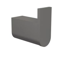 Крючок для ванной комнаты Knotlor RH102GM, оружейная сталь