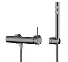 Смеситель для душа Knotlor SS-22/GM, вороненая сталь