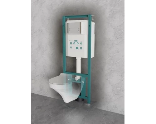 Инсталляция для подвесного унитаза Knotlor ISWC401FG, бирюзовый (серия 2)
