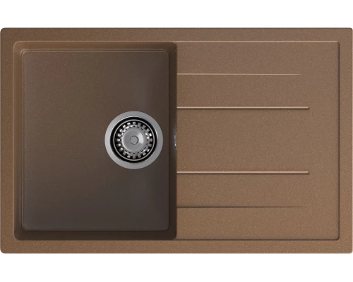 GRANFEST Мойка композит QUADRO GF-Q--780L  чаша с крылом 780*500 мм  терракот арт.GF-