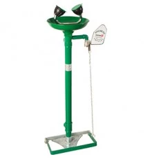 Аварийная раковина для промывки глаз из полипропилена с рычагом и педалью