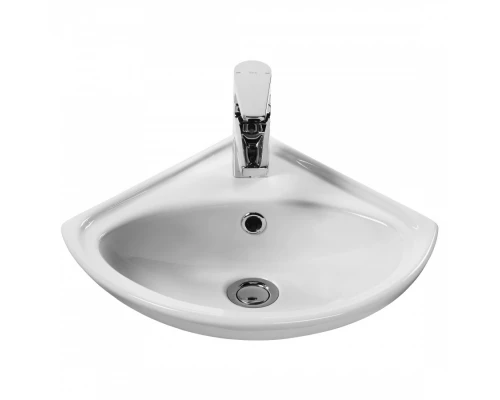 ИРИС Умывальник угловой 36 см., хр.кольцо, крепление, САНТЕК
