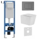 Комплект 3в1 IBERICA BLANCA инсталляция SILENCIO MINI, унитаз TOLEDO ALTO белый, кнопка смыва INOX-C вороненая сталь (IB.001M.TLA.231.1180)