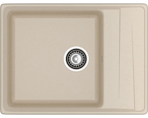 GRANFEST Мойка композит LEVEL, GF-LV-660L, чаша+крыло 660*500, кашемир