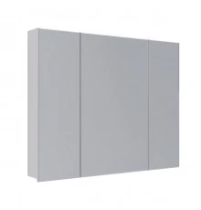 Шкаф зеркальный Lemark UNIVERSAL 100х80 см 3-х дверный, цвет корпуса: Белый глянец