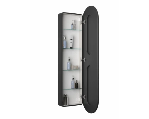 Зеркало-пенал Elmage black LED 450х1600