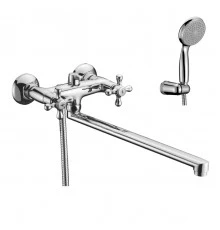 Standard Смеситель для ванны, плоск.пов.излив 350мм, р/ДВ, хром, LM, LM2112C