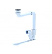 Сифон Ани 1 1/2"*40 прямоточный смещенный, ANI PLAST
