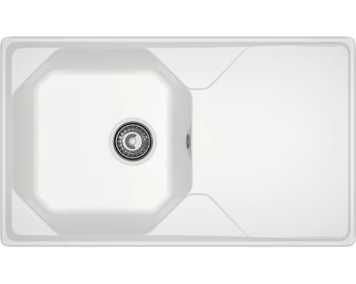 GRANFEST Мойка композит UNIQUE, GF-U-840L, чаш+кр 840*500, иней