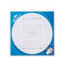 ERLIT Душ верхний 250 мм с подсветкой белый, в блистере