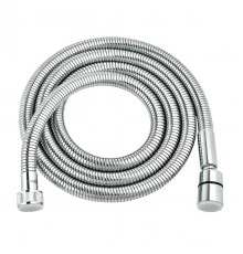 Шланг душевой двухзагибный растяжной от 1,5 до 1,8 м, TURN-FREE, стальной, хром. LEMARK