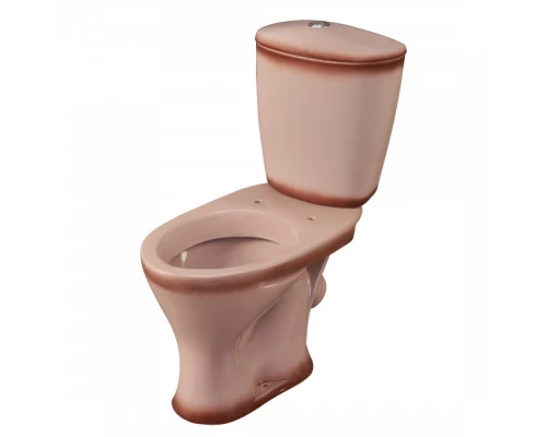 Унитаз-компакт "Версия" наклонный выпуск, с кнопочной арматурой и сиденьем, бежевый  SANTERI