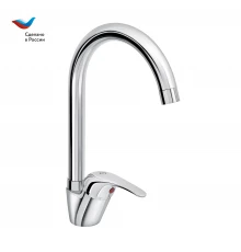 Прораб Смеситель для мойки с высоким изливом, одноручный,  СЛАВЕН, СЛ-ОД-П22