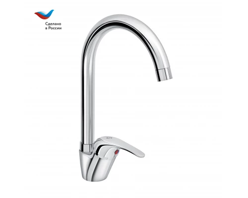 Прораб Смеситель для мойки с высоким изливом, одноручный,  СЛАВЕН, СЛ-ОД-П22