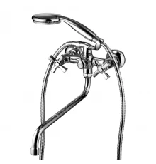 Benefit Смеситель для ванны, круг.пов.излив 350мм держ.на теле лейка, р/ДВ, хром, LM, LM2551C