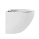 GLAZER WHITE Унитаз подвесной безободковый с сиденьем микролифт, LM, 9614003