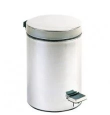 Ведро из нерж. стали 12 л. матовое с педалью 09100.12.S, шт