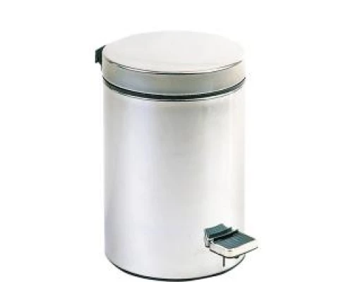 Ведро из нерж. стали 12 л. матовое с педалью 09100.12.S, шт