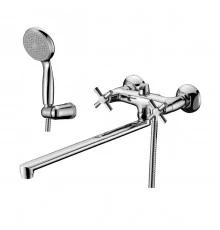 Neo Смеситель для ванны, плоск.пов.излив 350мм лейка, р/ДВ, хром, LM, LM2212C