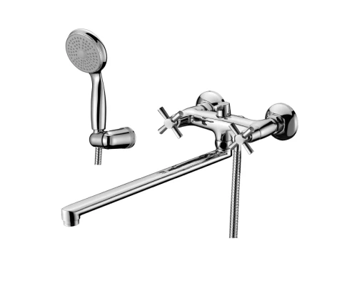 Neo Смеситель для ванны, плоск.пов.излив 350мм лейка, р/ДВ, хром, LM, LM2212C