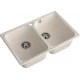 GranFest QUARZ (ECO-15) Мойка 2 чаши 740*480 (белый)