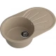 GRANFEST Мойка композит RONDO GF-R--750L  чаша с крылом 750*460мм   песок арт.GF-