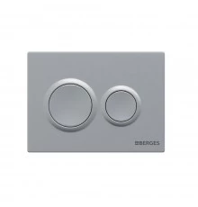 Кнопка  для инсталляции NOVUM O2, хром матовый, BERGES