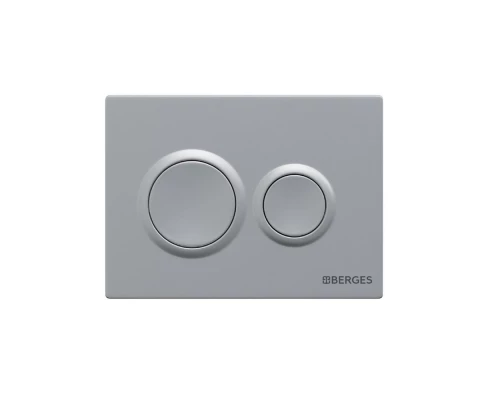 Кнопка  для инсталляции NOVUM O2, хром матовый, BERGES