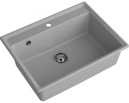 GRANFEST Мойка композит LEVEL, GF-LV-660, чаша 660*500, серый