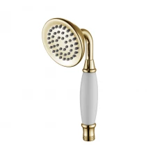 Лейка душевая круглая 1-функц. D66 мм, золото. LEMARK