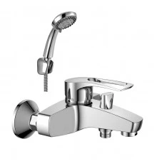 T40 Смеситель для ванны, монолитный излив 168мм(к/40), р/ОД, хром, ROS, T40-31