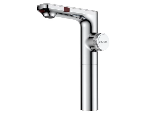Смеситель для раковины MORANS сенсорный высокий, хром глянцевый, BERGES