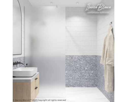 Душевая перегородка IBERICA BLANCA Mod.602 Walk In матовое стекло/хром 100х200см (IB602.MC.200.100)