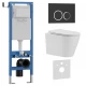 Комплект 3в1 IBERICA BLANCA инсталляция SILENCIO MINI, унитаз BURGOS ALTO белый, кнопка смыва ESTI-O черный матовый (IB.001M.BRA.231.822)