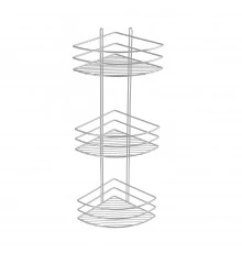 Полка угловая трехэтажная серый Fixsen FX-710-3