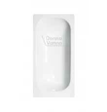 DONNA VANNA Ванна стальная 140x70x40 cм. с опорной подставкой, без ранта, белая орхидея, ВИЗ