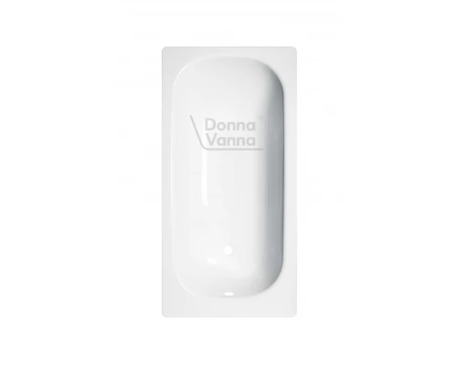 DONNA VANNA Ванна стальная 140x70x40 cм. с опорной подставкой, без ранта, белая орхидея, ВИЗ