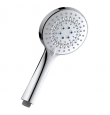 Лейка душевая круглая 3-функциональная Ø111х242мм, хром, блистер, LM, LM8127C